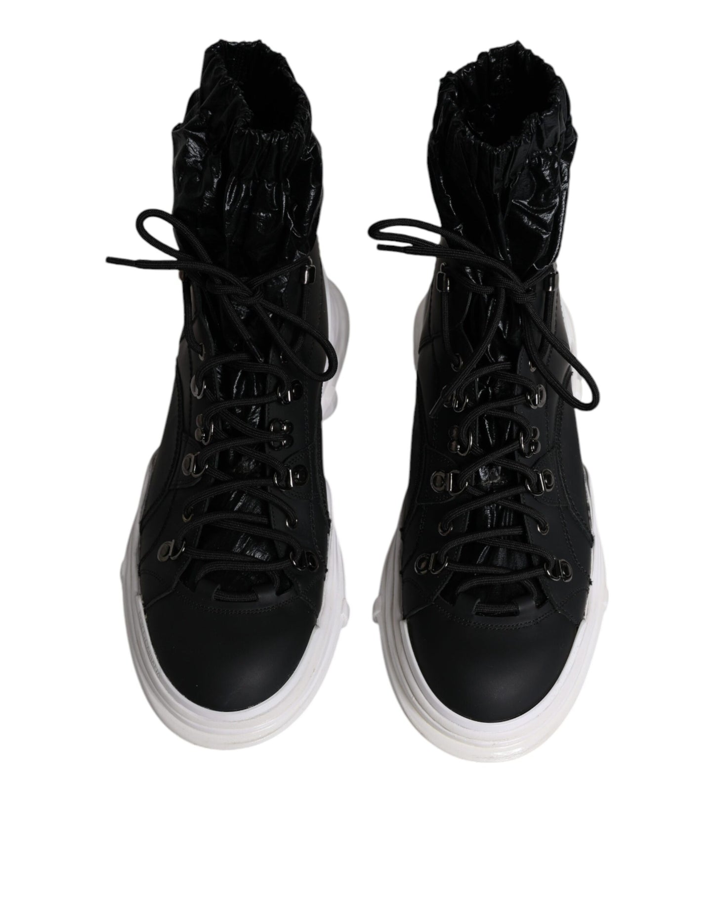 Dolce & Gabbana – Galileo – Hohe Sneakers aus schwarzem Nylon