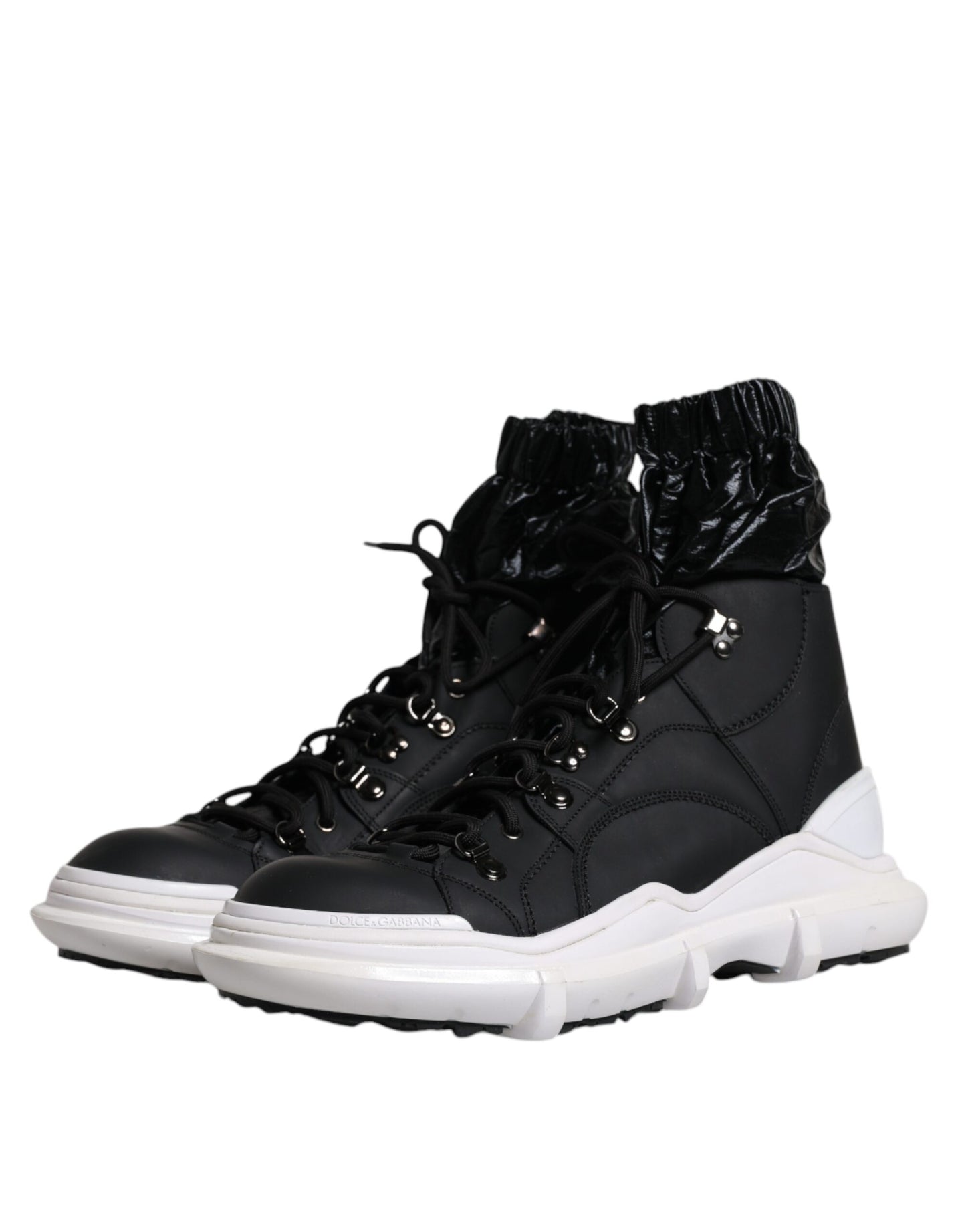 Dolce & Gabbana – Galileo – Hohe Sneakers aus schwarzem Nylon