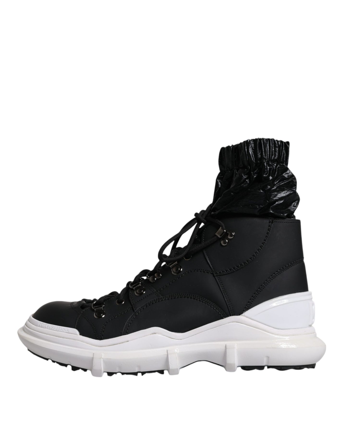 Dolce & Gabbana – Galileo – Hohe Sneakers aus schwarzem Nylon