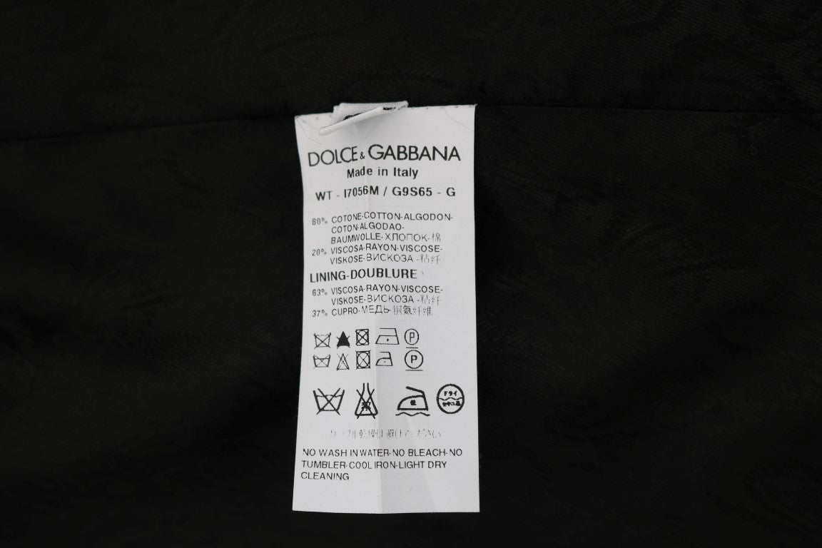 Dolce & Gabbana Schwarze STAFF-Baumwollweste