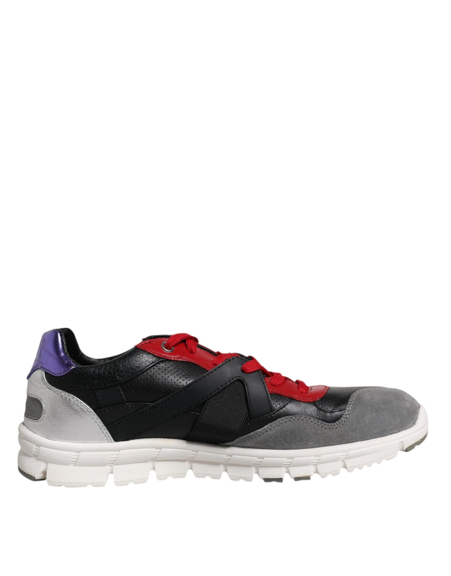 Dolce & Gabbana Mehrfarbige Low-Top-Sneakers aus Wildleder