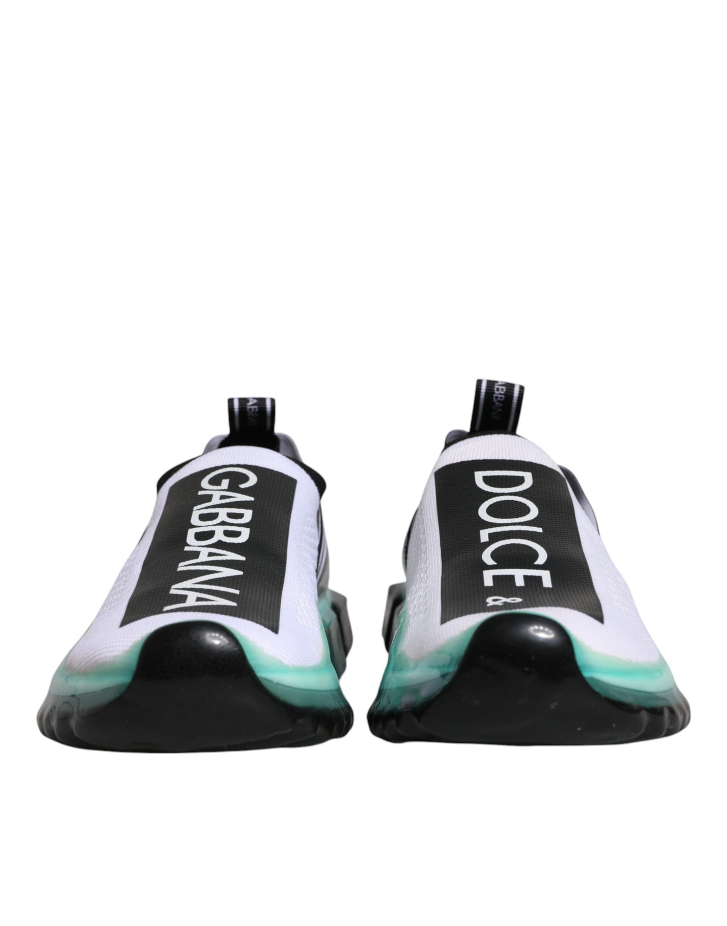 Dolce & Gabbana Sorrento Slip-On Sneakers in Weiß und Blau
