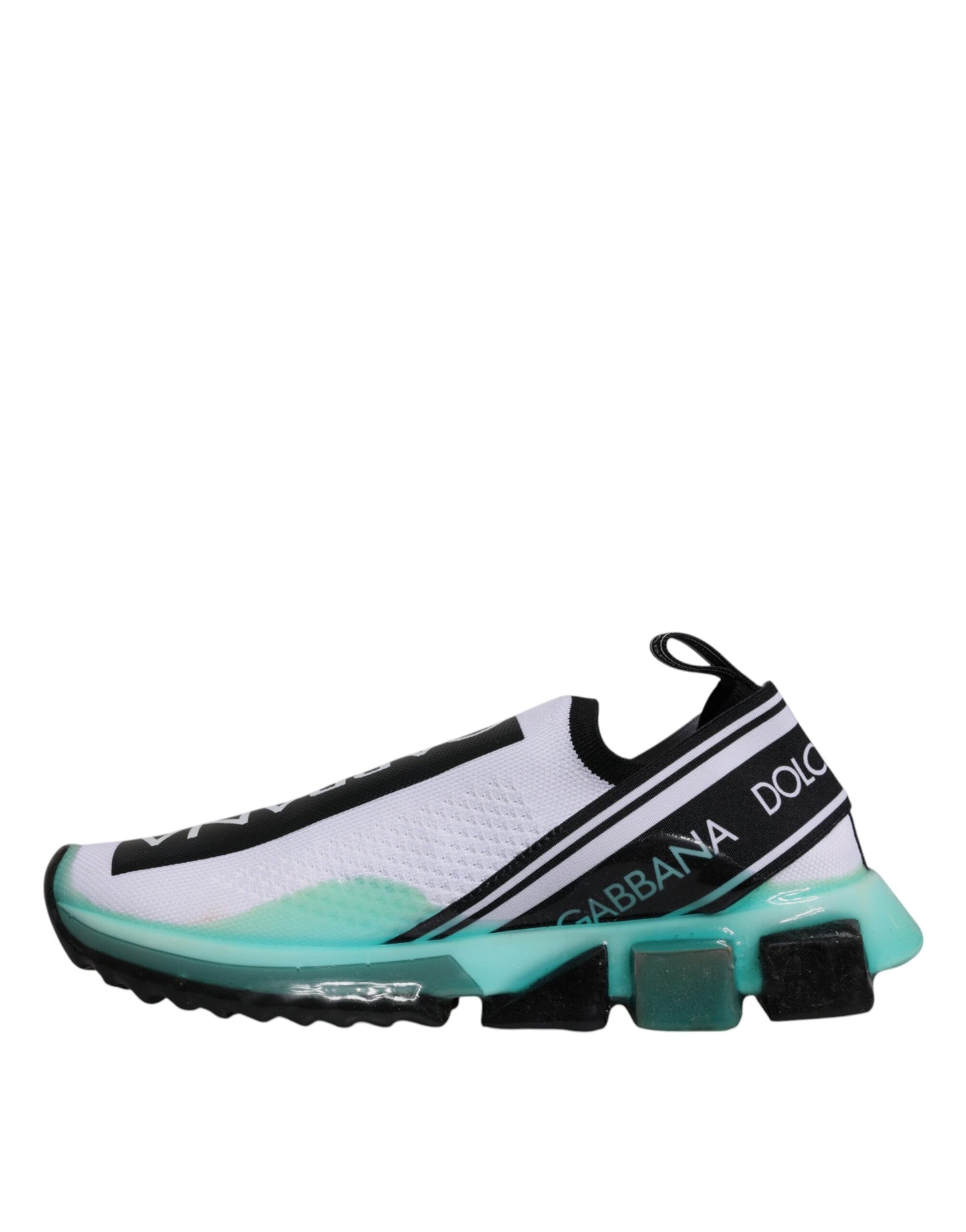 Dolce & Gabbana Sorrento Slip-On Sneakers in Weiß und Blau