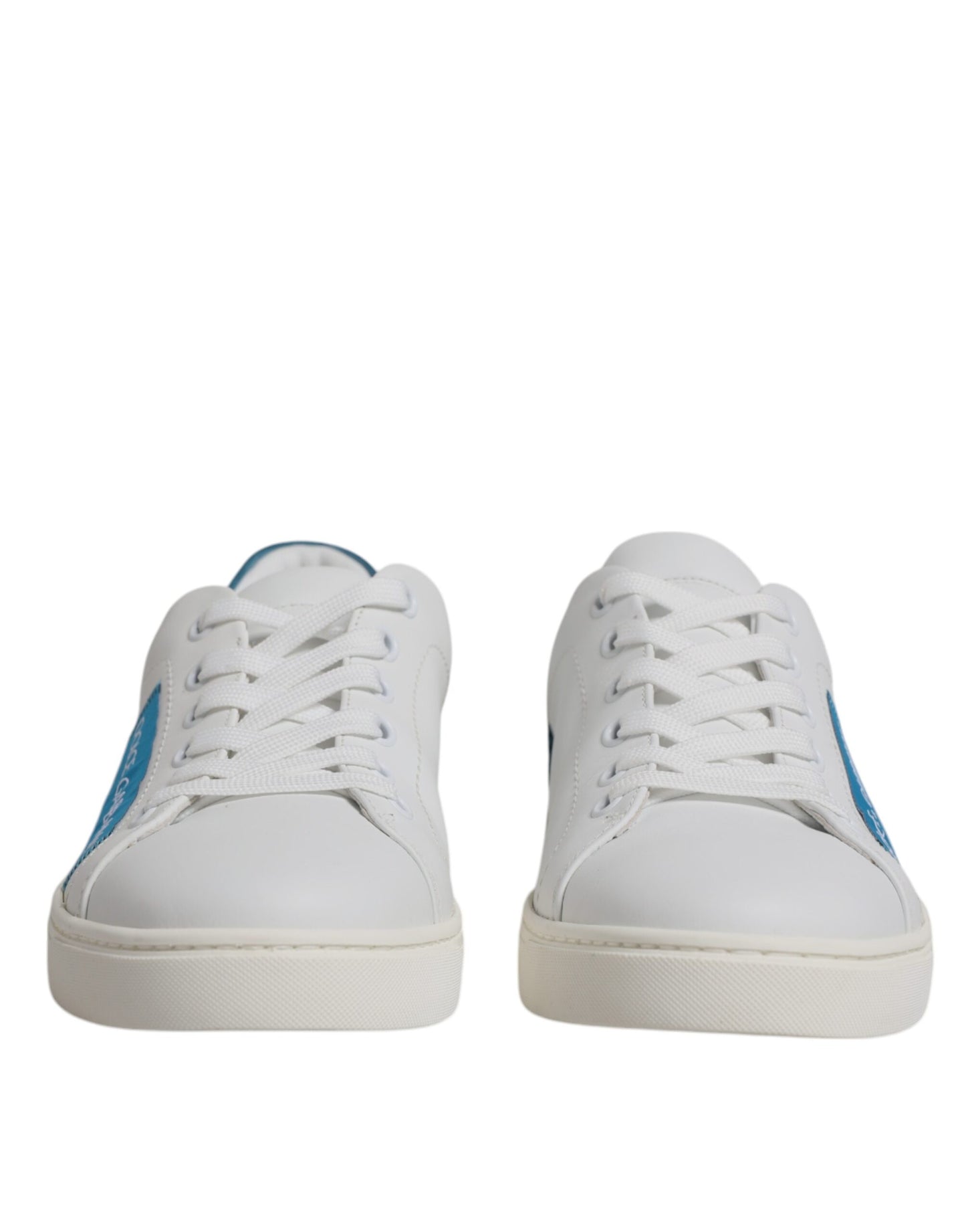 Dolce & Gabbana – Weiße London-Sneakers aus Kalbsleder