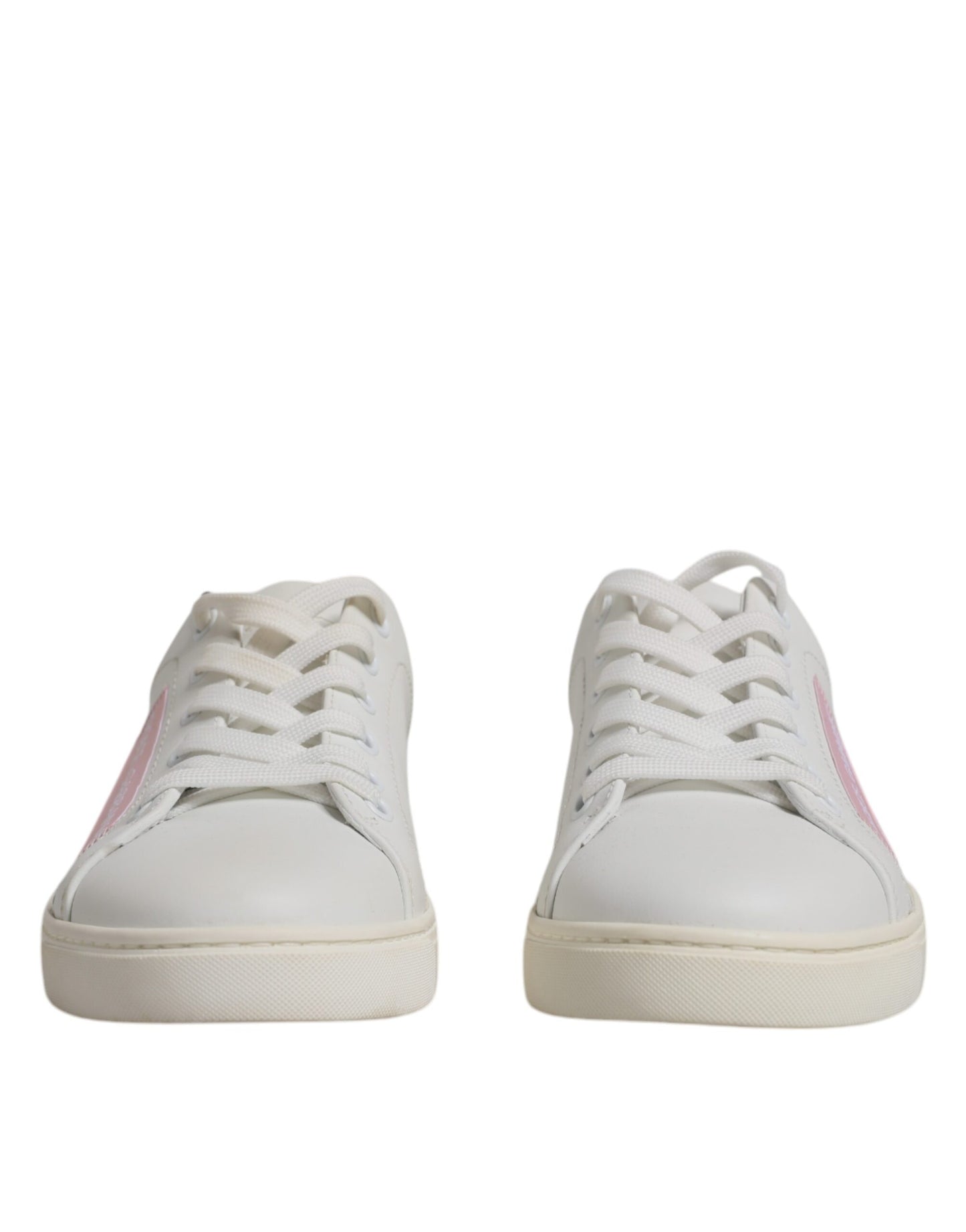 Dolce & Gabbana – Weiße, klassische Sneakers aus Kalbsleder