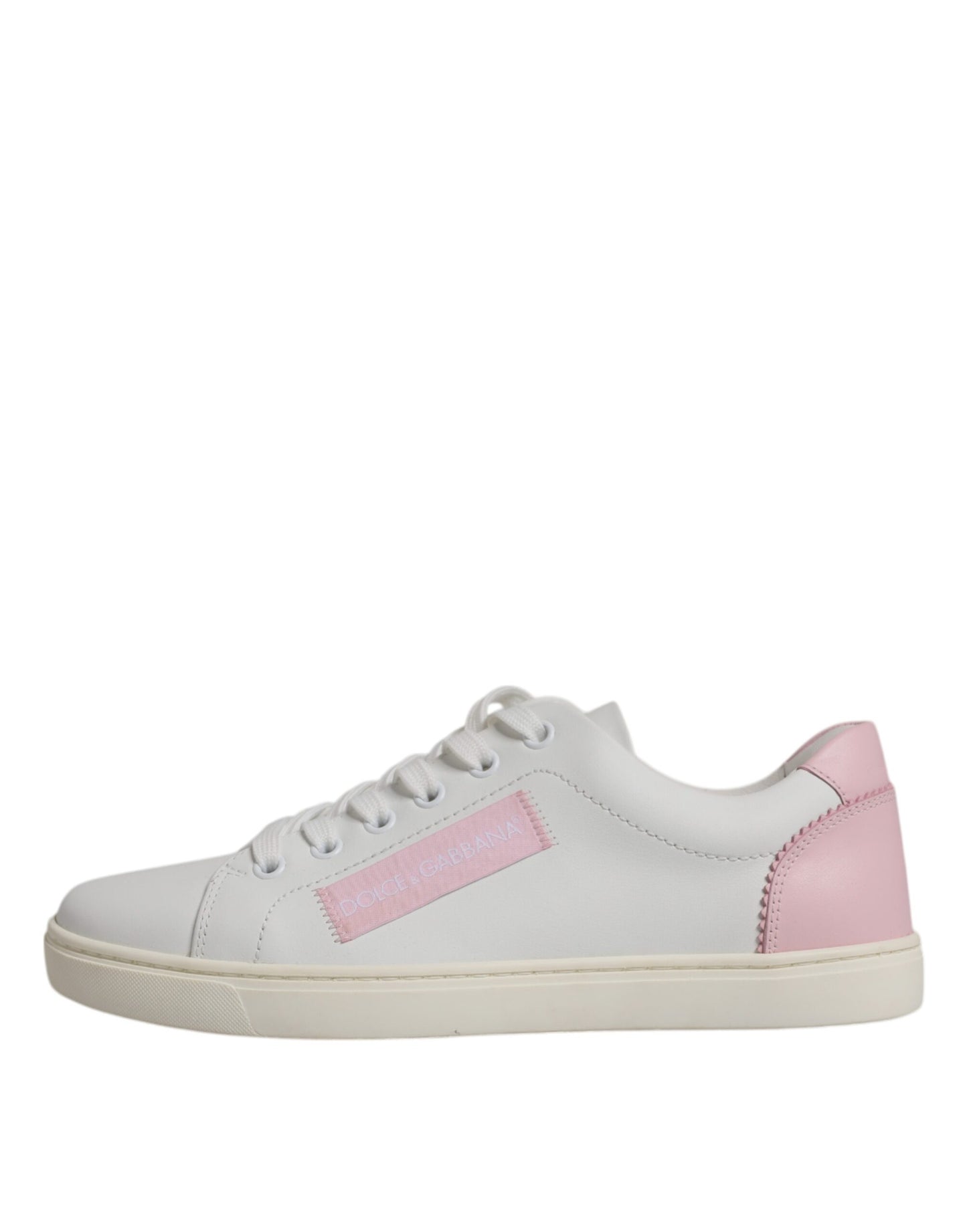 Dolce & Gabbana – Weiße, klassische Sneakers aus Kalbsleder