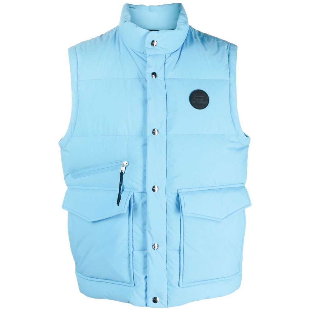 Woolrich Hellblaue Polyester Herren Weste