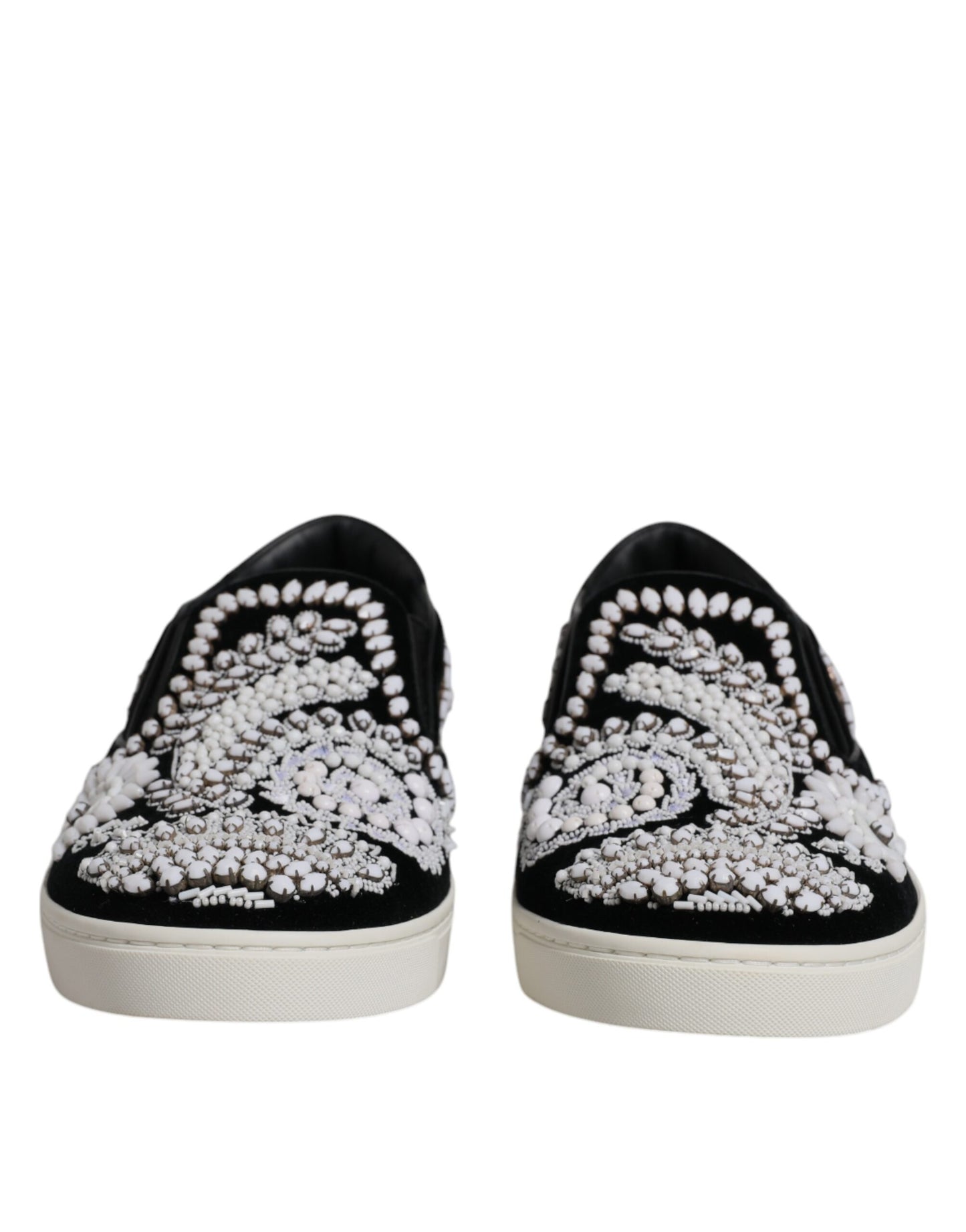 Dolce & Gabbana – London – Schwarze Slipper für Herren mit Verzierung
