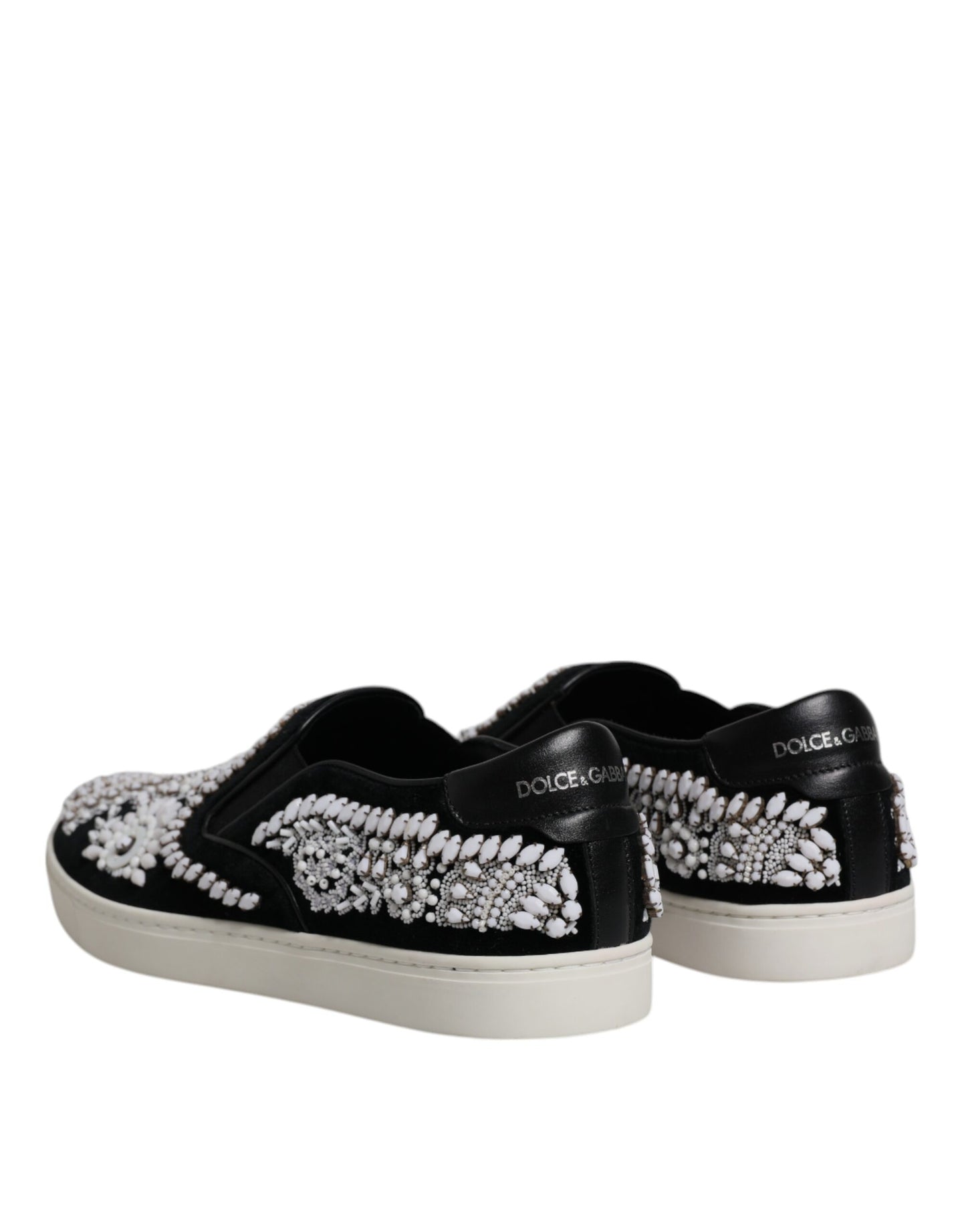 Dolce & Gabbana – London – Schwarze Slipper für Herren mit Verzierung