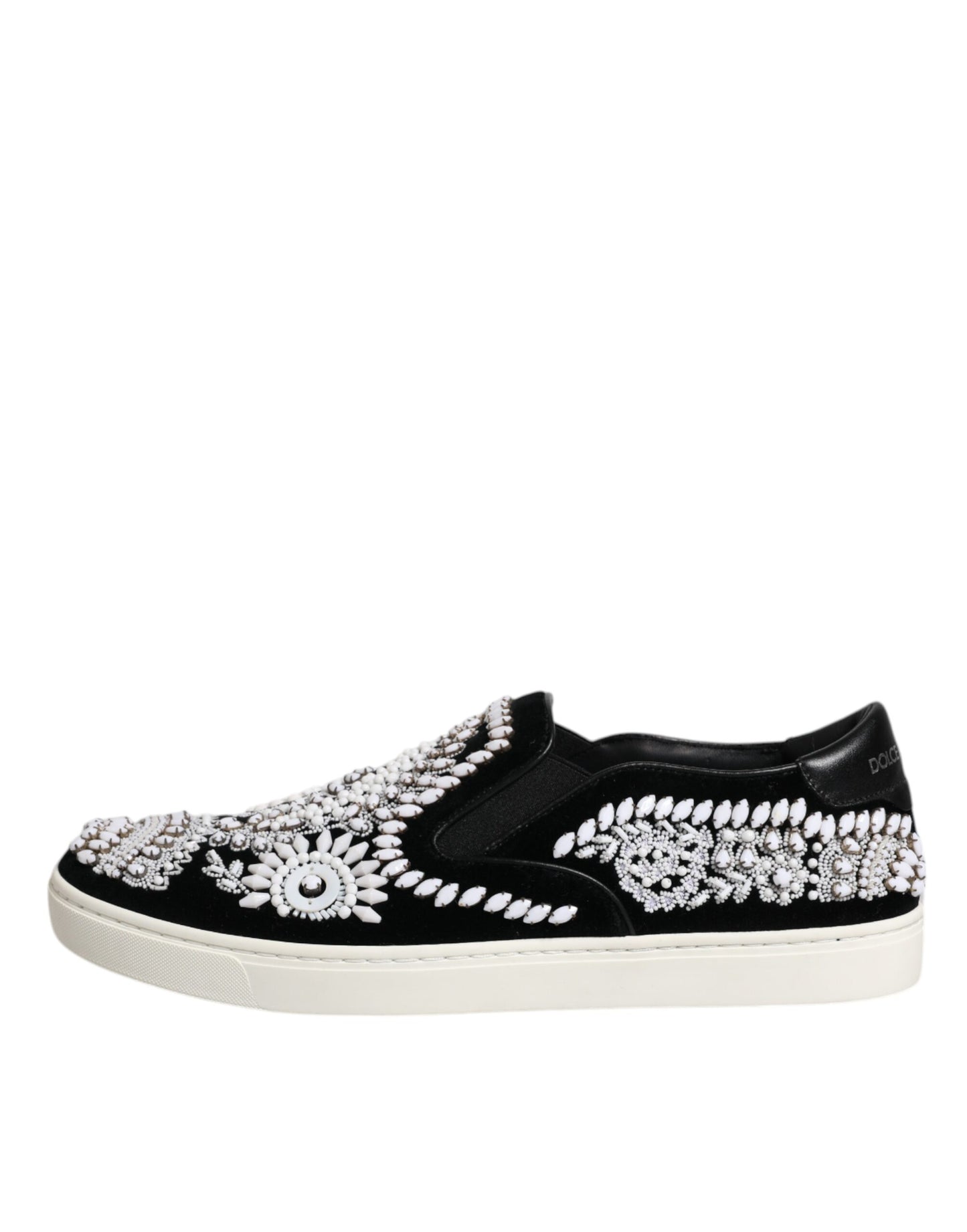 Dolce & Gabbana – London – Schwarze Slipper für Herren mit Verzierung