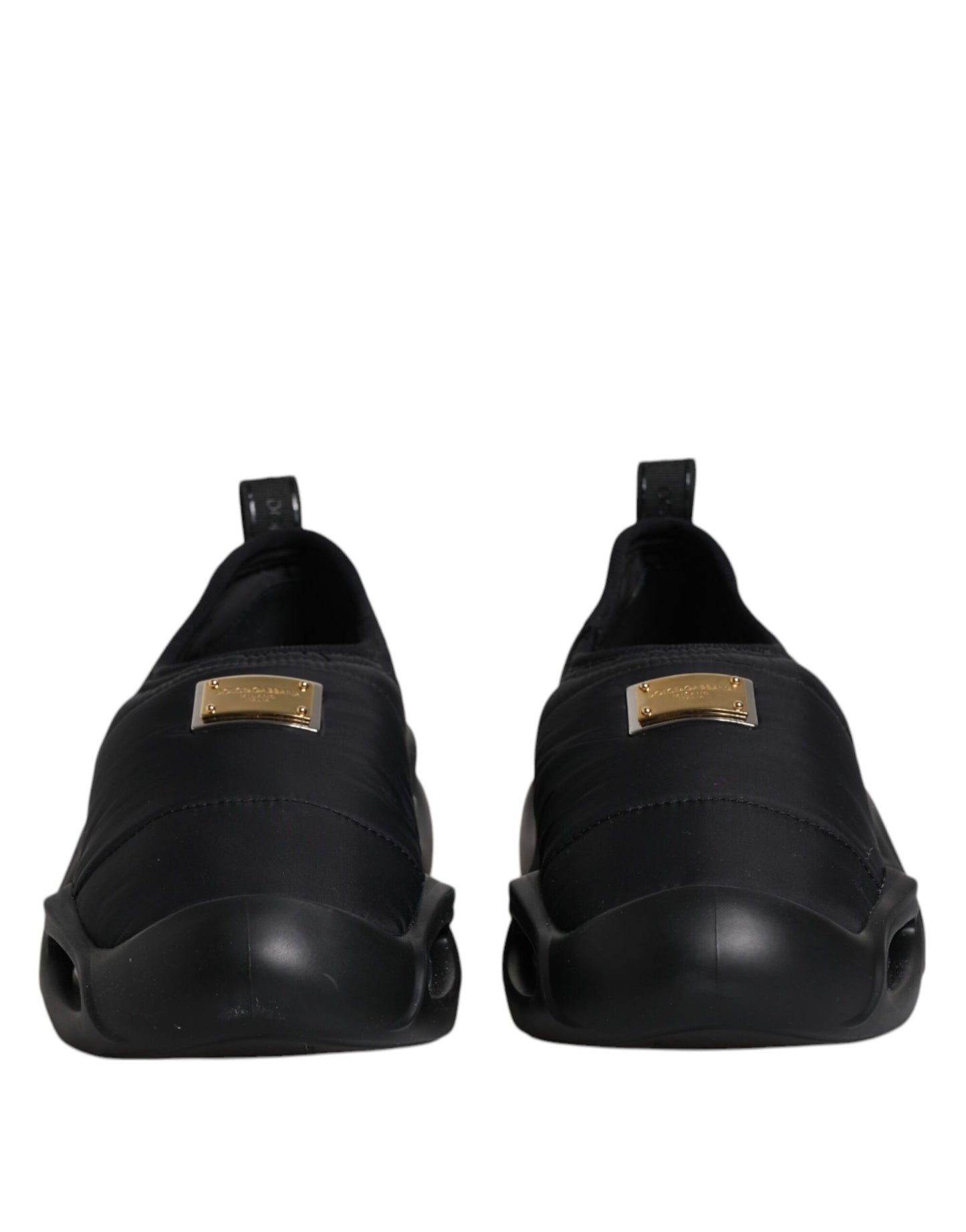 Dolce & Gabbana – Schwarze Slip-On-Wave-Low-Top-Sneakers für Herren