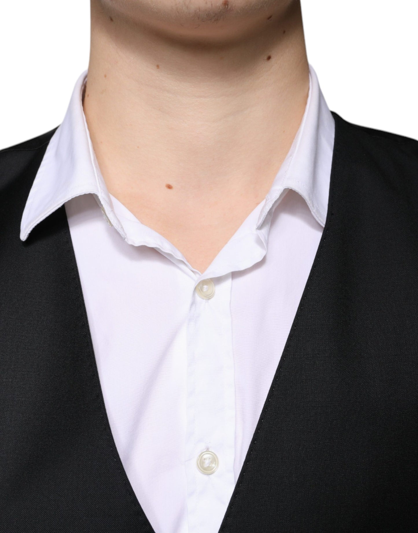 Dolce & Gabbana Schwarze Weste aus Wolle für formelle Anlässe für Herren