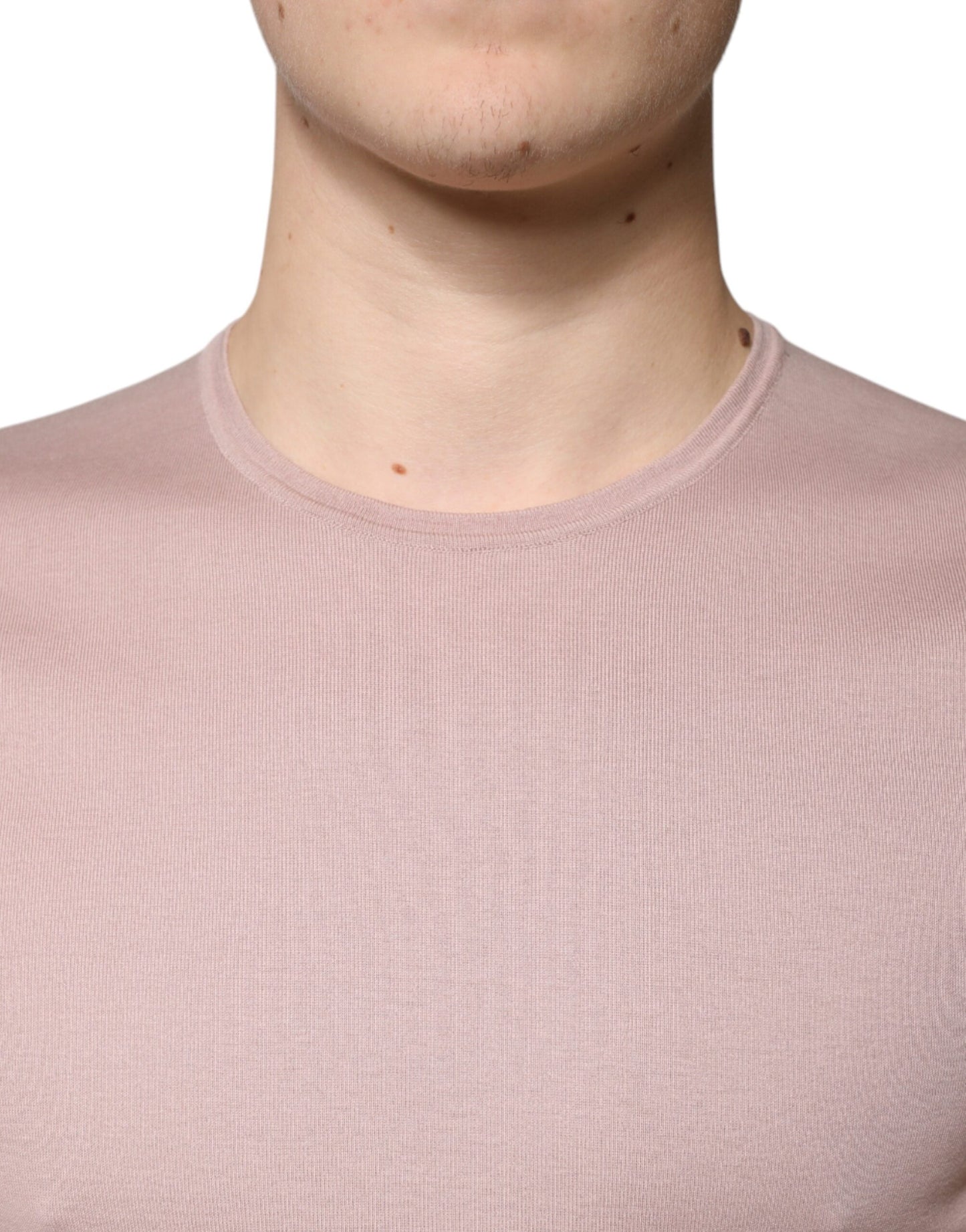 Dolce & Gabbana – Braunes T-Shirt aus Baumwolle mit kurzen Ärmeln und Rundhalsausschnitt