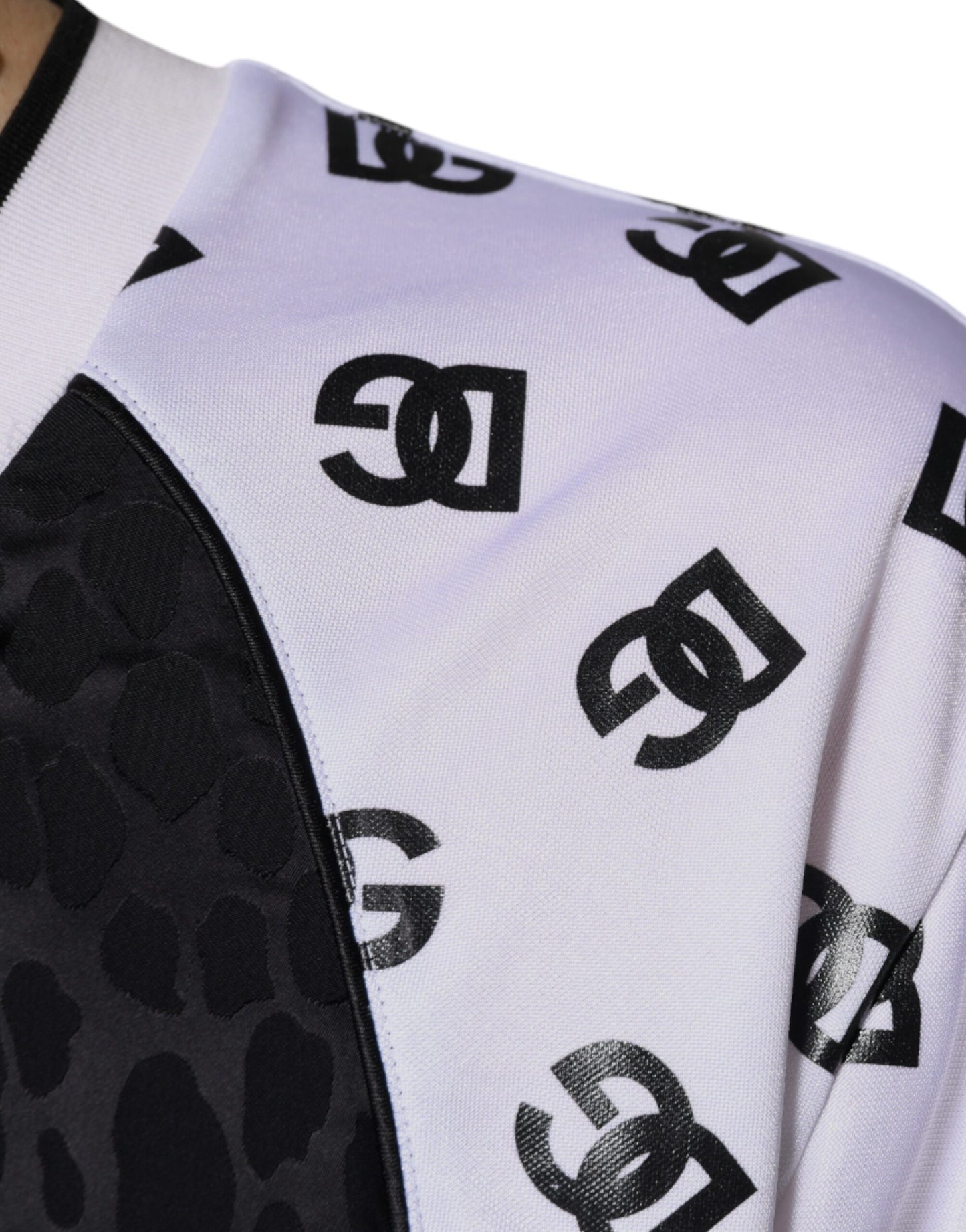 Dolce & Gabbana – T-Shirt mit Logo in Schwarz und Weiß für Herren mit kurzen Ärmeln
