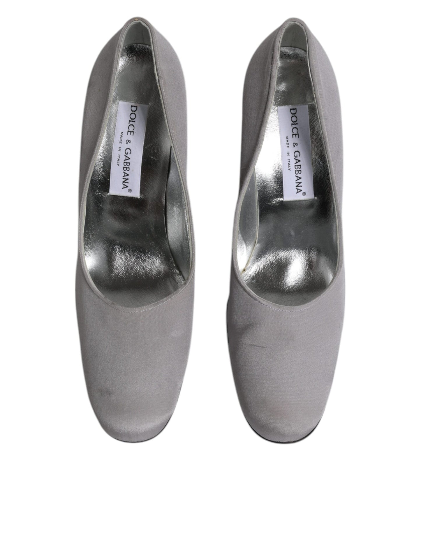 Dolce & Gabbana Graue Pumps aus Wildleder mit hohem Absatz