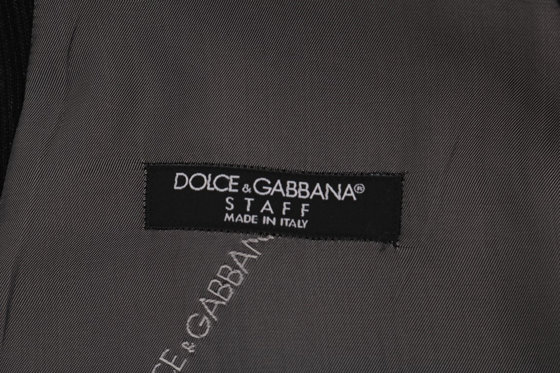 Dolce & Gabbana Schwarze STAFF-Weste aus Baumwoll-Rayon
