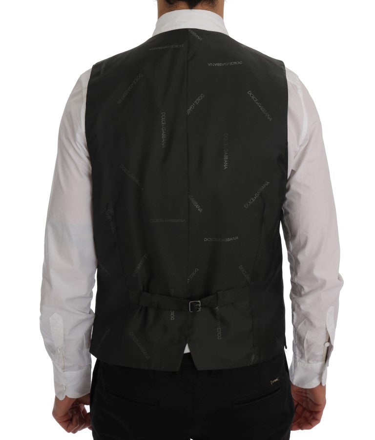Dolce & Gabbana Grauer STAFF Wollstretch-Cardigan