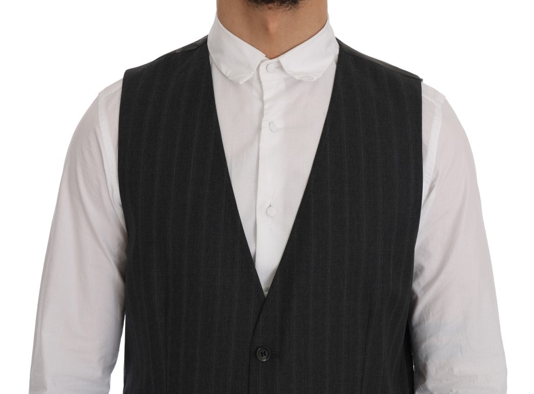 Dolce & Gabbana Grauer STAFF Wollstretch-Cardigan