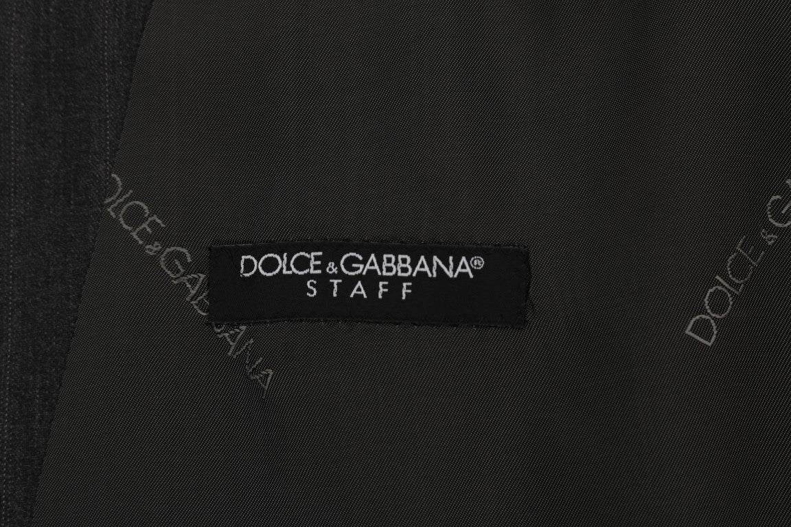 Dolce & Gabbana Grauer STAFF Wollstretch-Cardigan
