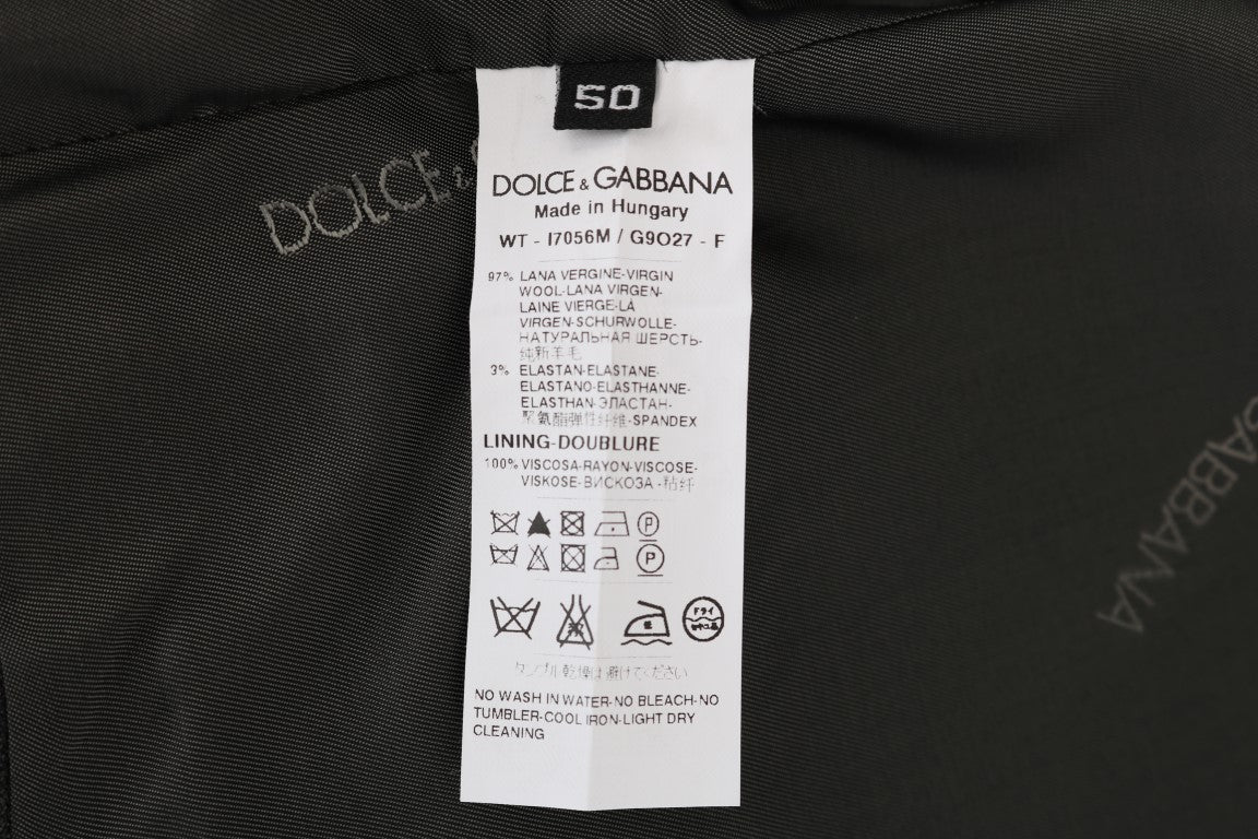 Dolce & Gabbana Grauer STAFF Wollstretch-Cardigan