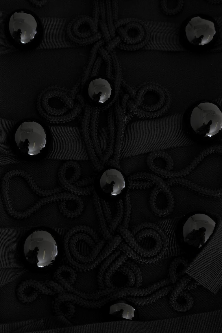 Dolce & Gabbana – Schwarze Trenchcoatjacke aus Wolle