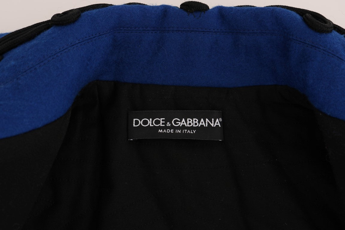 Dolce & Gabbana – Schwarze Trenchcoatjacke aus Wolle