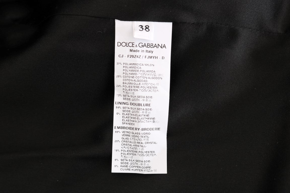 Dolce & Gabbana – Schwarze Blazerjacke aus Brokat