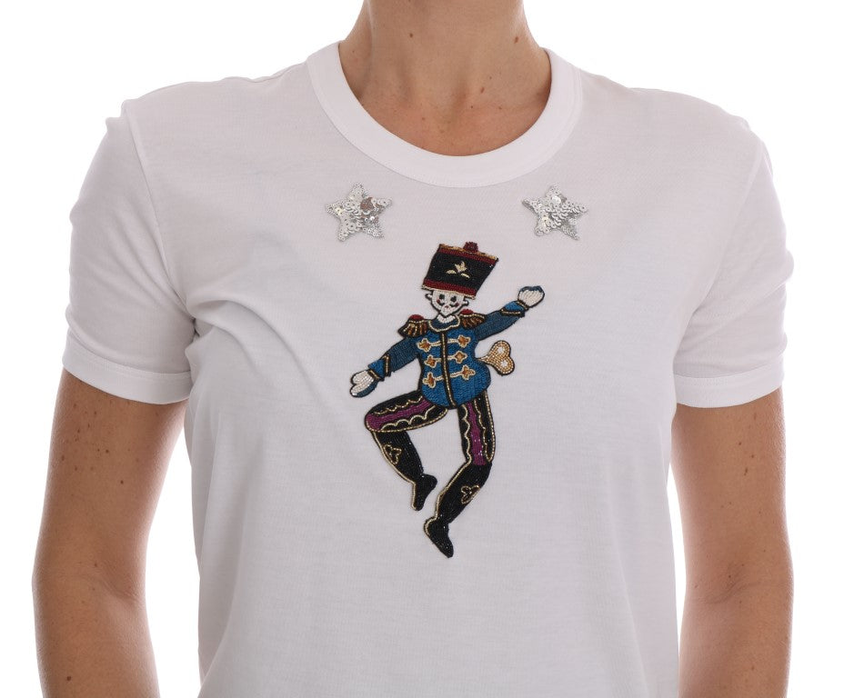 Dolce & Gabbana – Weißes Märchen-T-Shirt aus Baumwolle