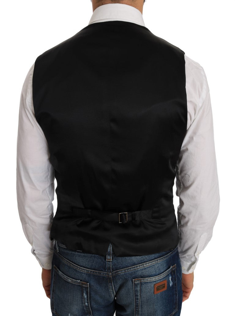 Dolce & Gabbana – Schwarze Strickjacke mit Tupfenmuster