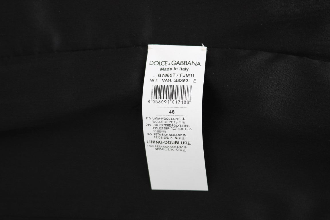 Dolce & Gabbana – Schwarze Strickjacke mit Tupfenmuster