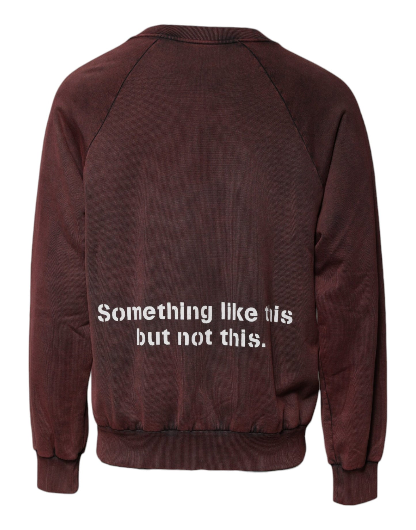 Dolce & Gabbana Brauner Pullover mit Rundhalsausschnitt und Logo aus Baumwolle