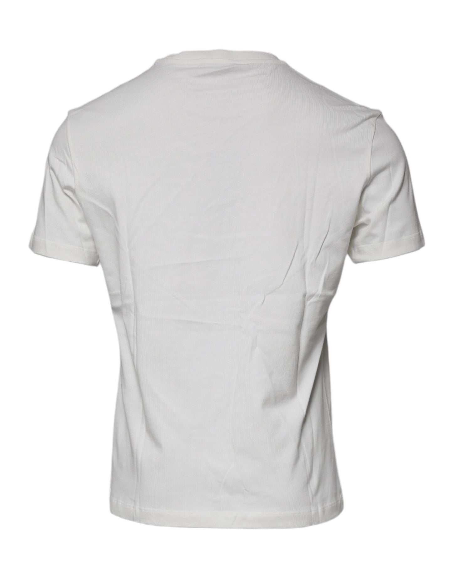 Versace – Weißes Baumwoll-T-Shirt mit Rundhalsausschnitt und Medusa-Print