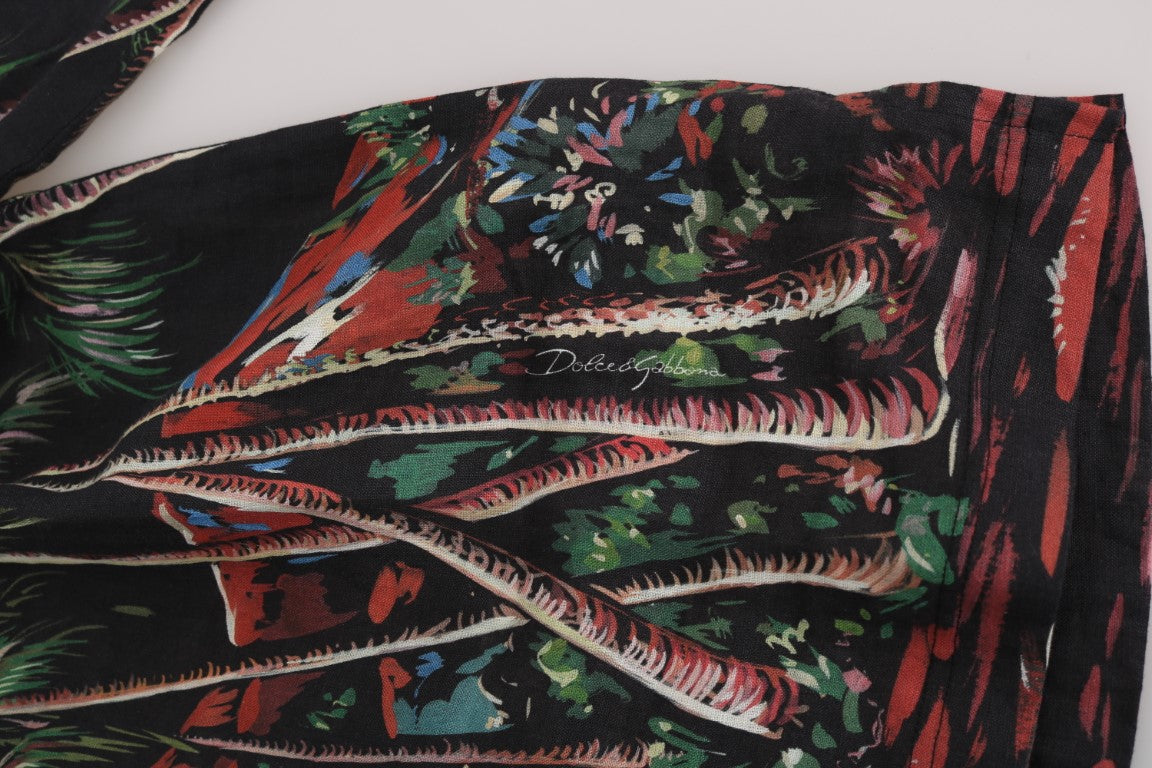 Dolce & Gabbana – Schwarzes Volcano Sicily – Kurzarm-T-Shirt