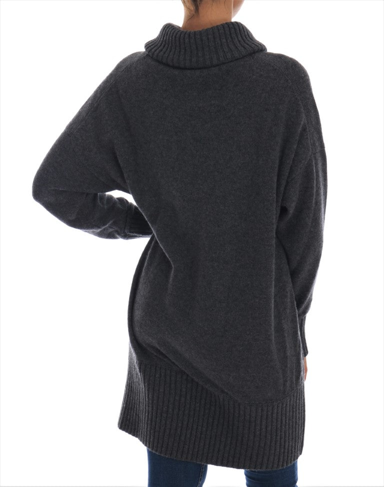 Dolce & Gabbana Märchenhafter kristallgrauer Kaschmirpullover