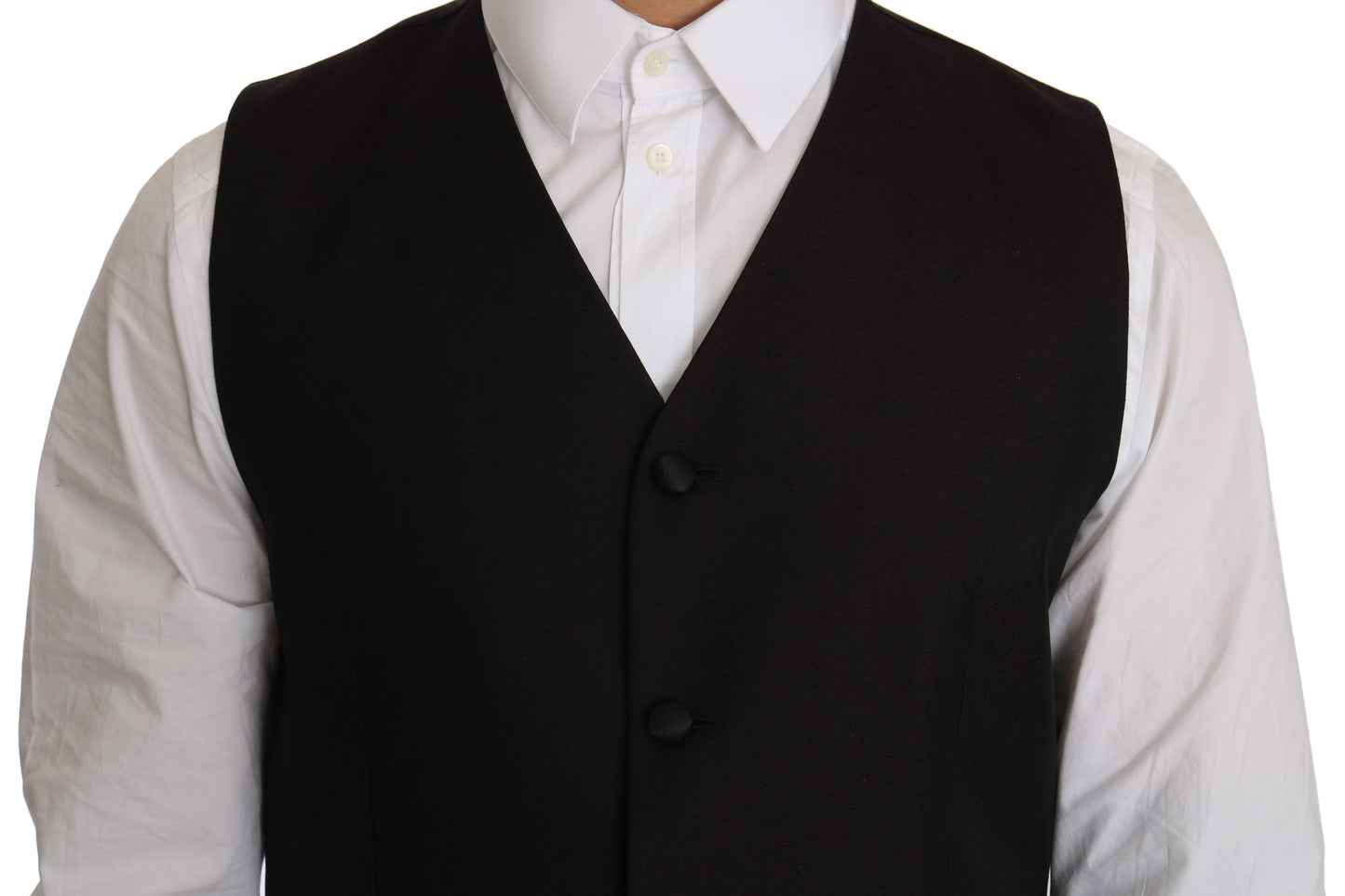 Dolce & Gabbana – Schwarze Seidenweste