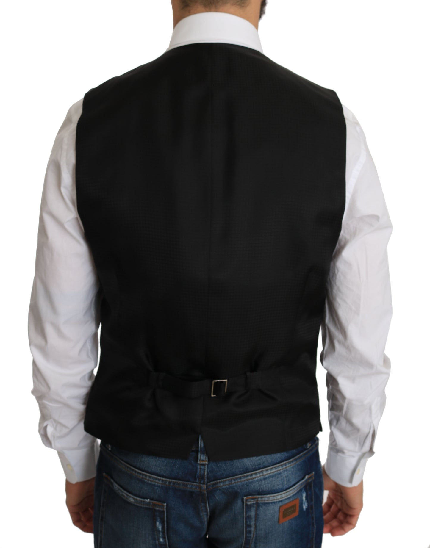 Dolce & Gabbana – Schwarze Seidenweste