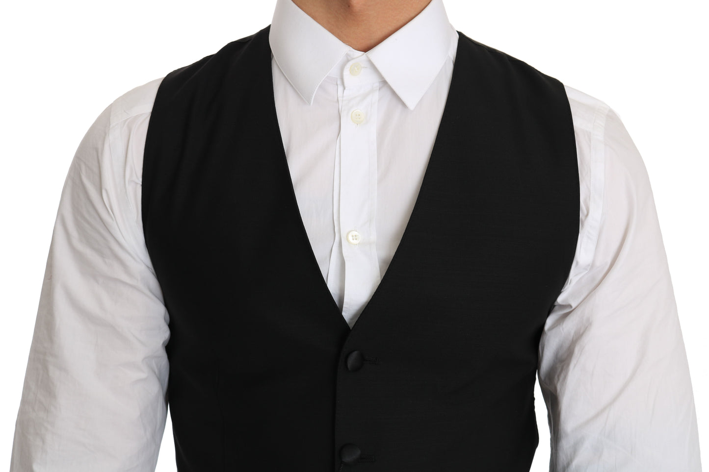 Dolce & Gabbana – Schwarze Weste aus Wolle