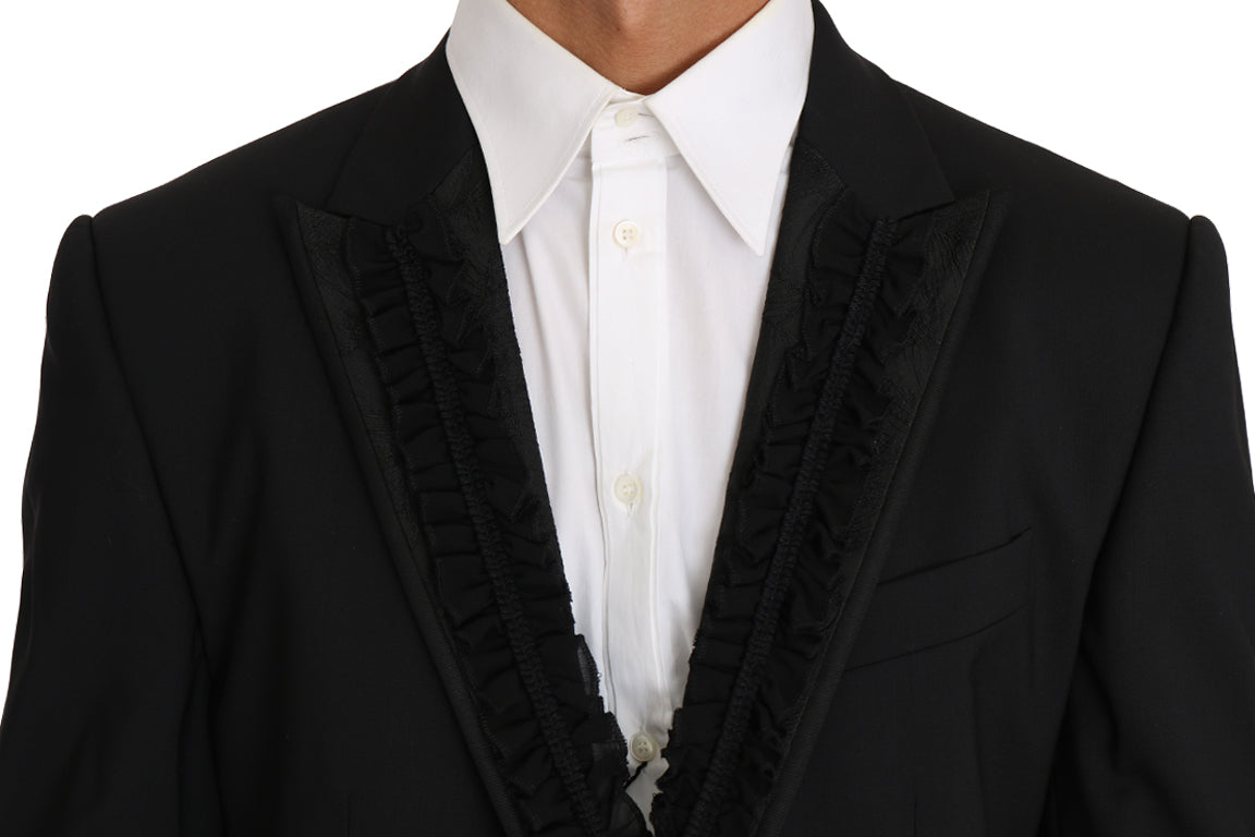 Dolce & Gabbana Blazerjacke MARTINI Torrero aus schwarzer Wolle