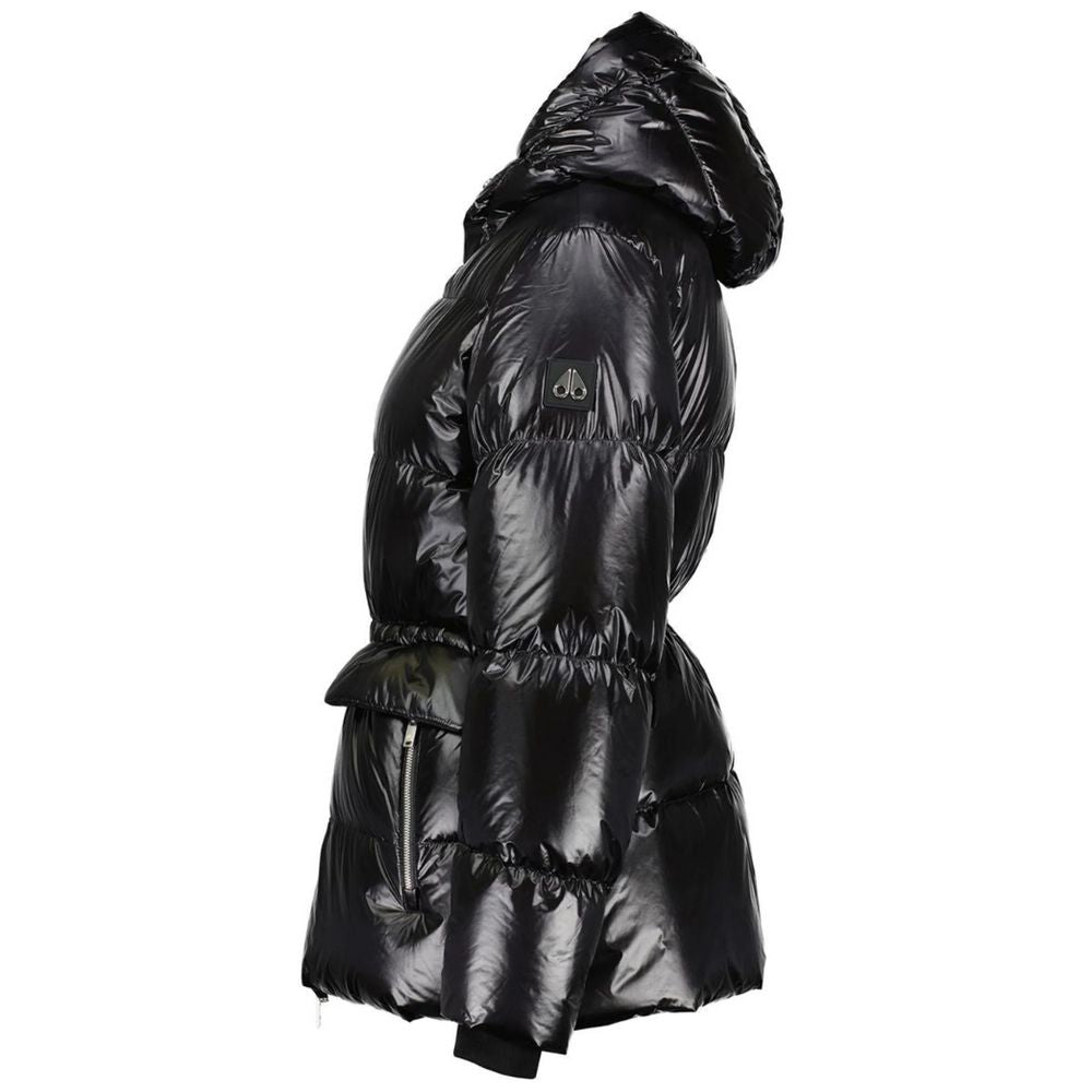Moose Knuckles Schwarze Nylonjacken und -mäntel
