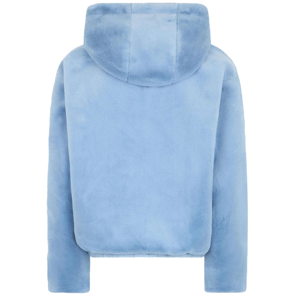 Moose Knuckles Hellblaue Nylon-Damenjacke