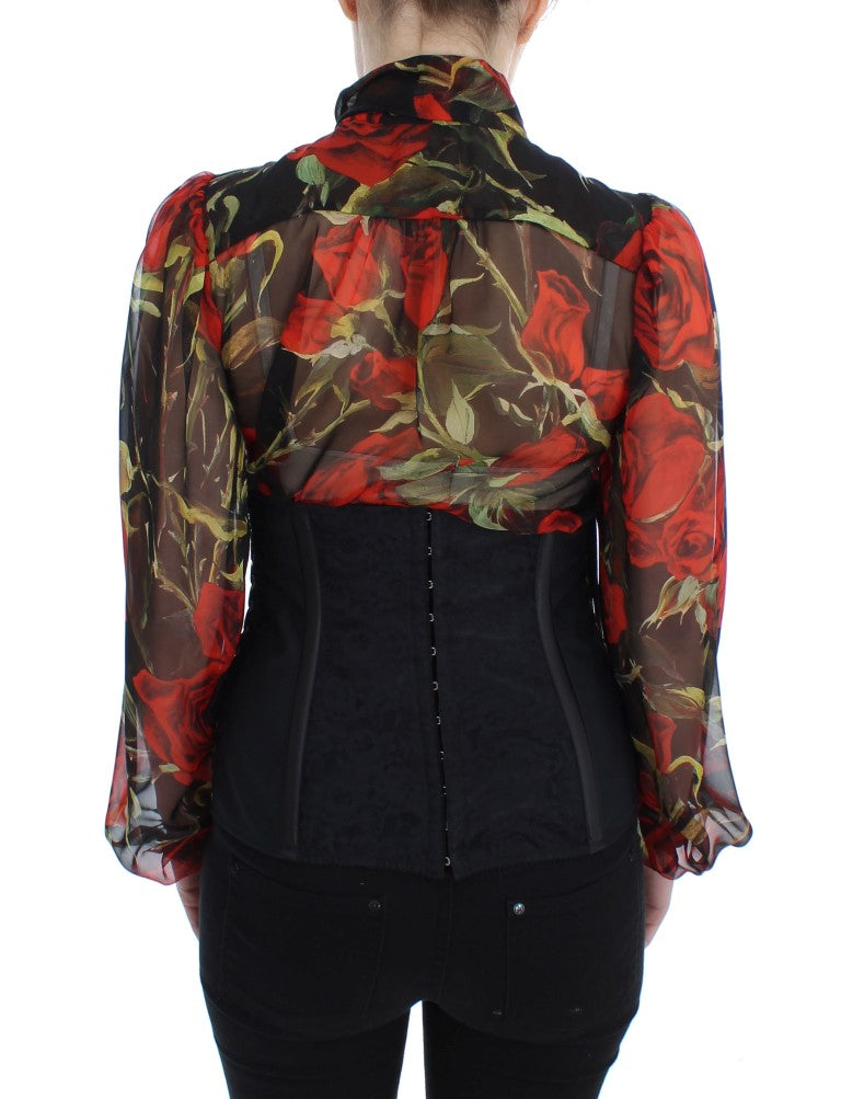 Dolce & Gabbana – Schwarzer Stretch-Korsettgürtel mit Taillenriemen