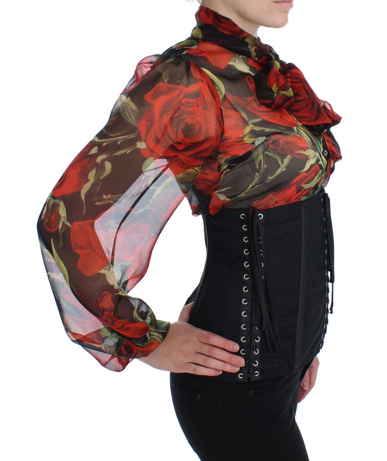 Dolce & Gabbana – Schwarzer Stretch-Korsettgürtel mit Taillenriemen