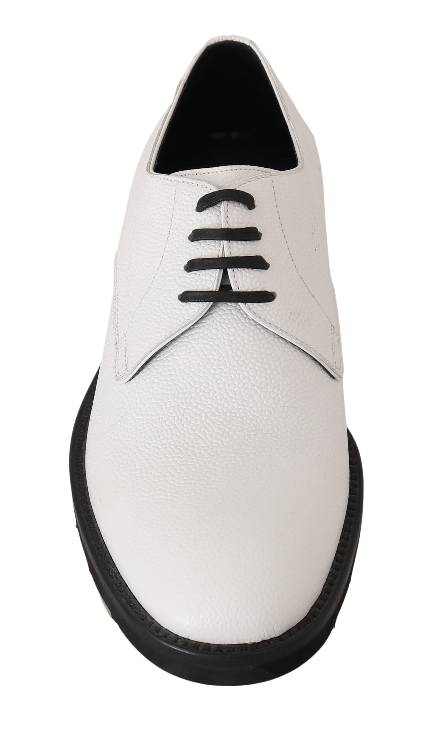 Dolce & Gabbana – Weiße Derby-Schuhe aus Leder für formelle Anlässe