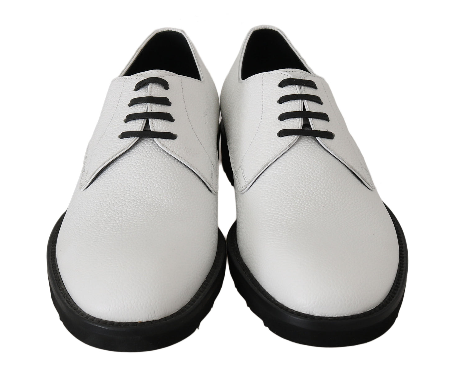 Dolce & Gabbana – Weiße Derby-Schuhe aus Leder für formelle Anlässe