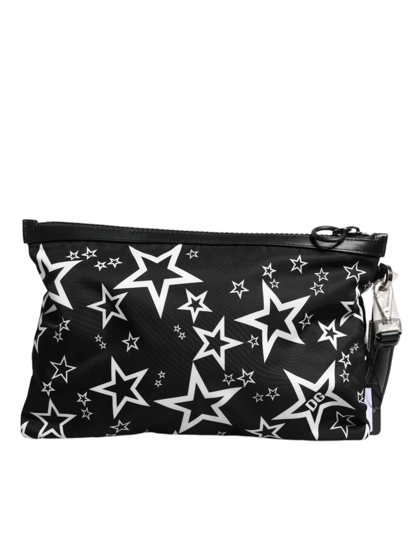 Dolce & Gabbana Clutch mit schwarzem und weißem Sternenmuster