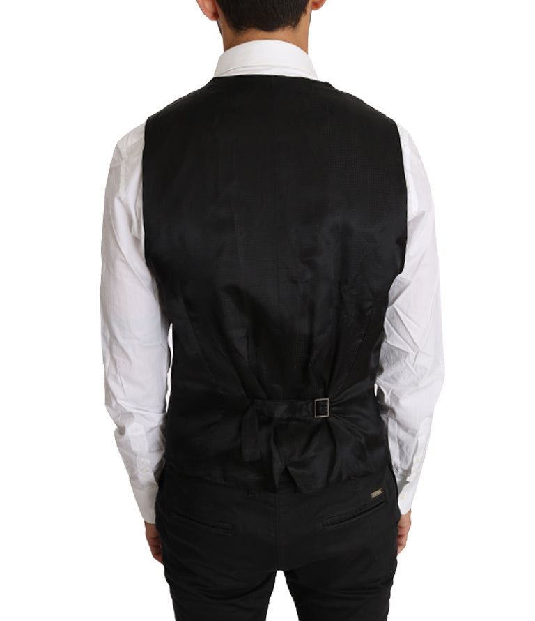 Dolce & Gabbana Graue Weste aus 100 % Wolle