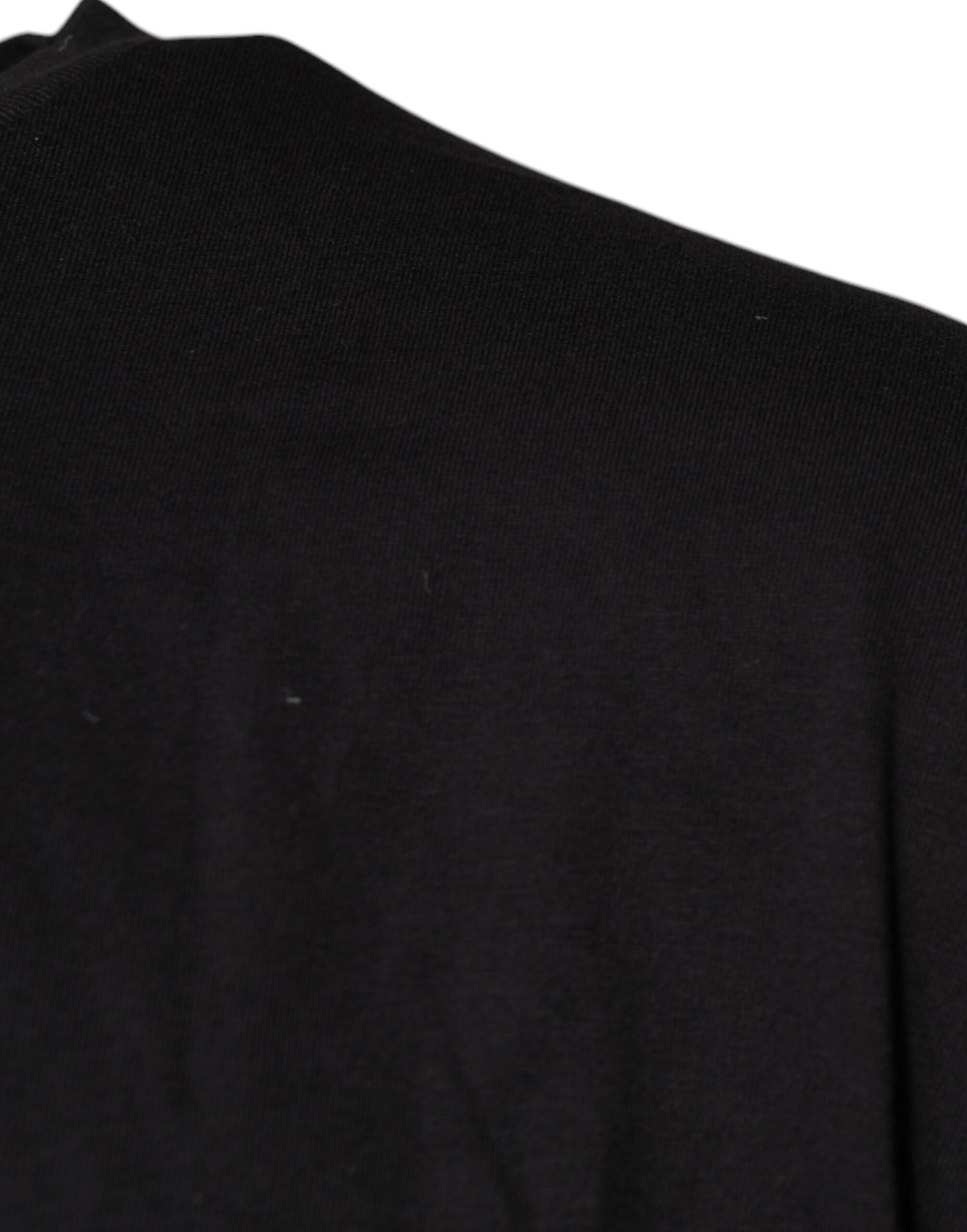 Dolce & Gabbana – Schwarzes Baumwoll-T-Shirt mit Rundhalsausschnitt und Logo-Print