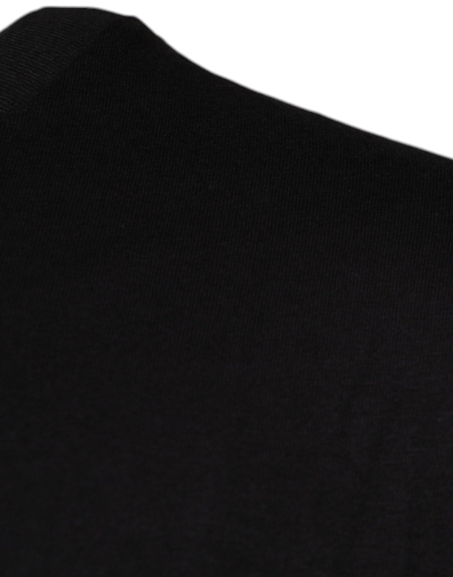 Dolce & Gabbana – Schwarzes Baumwoll-T-Shirt mit Rundhalsausschnitt und Logo-Print