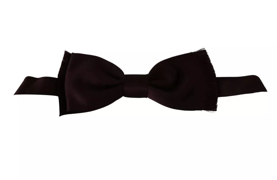 Dolce & Gabbana Bordeauxrote, klassische Seidenfliege