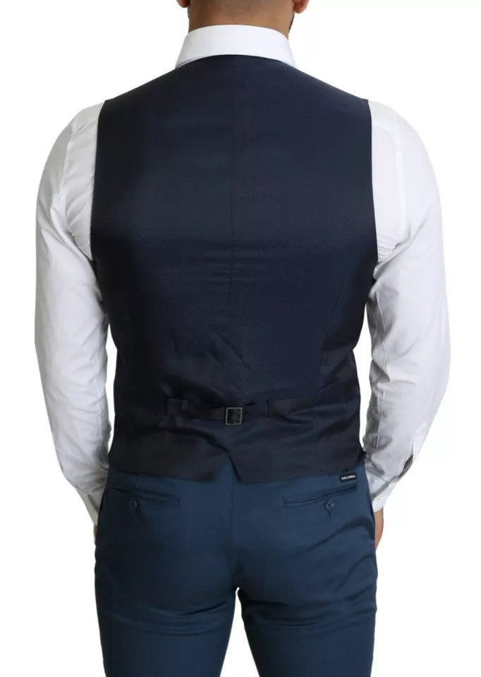 Dolce & Gabbana Marineblaue Weste für formelle Anlässe für Herren